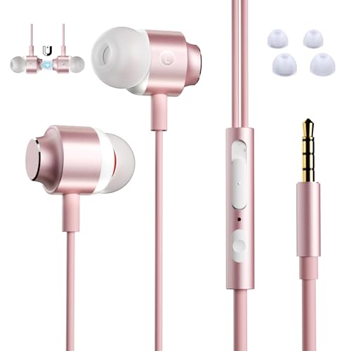 Juyya イヤホン 有線 マイク付き 3.5mm ゲーミングイヤホン HIFI音質 イヤホンマイク 音量調整 ク付き 重低音 通話可能 イヤフ
