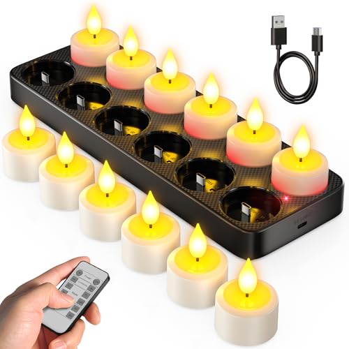 SoulBay充電式LEDキャンド...