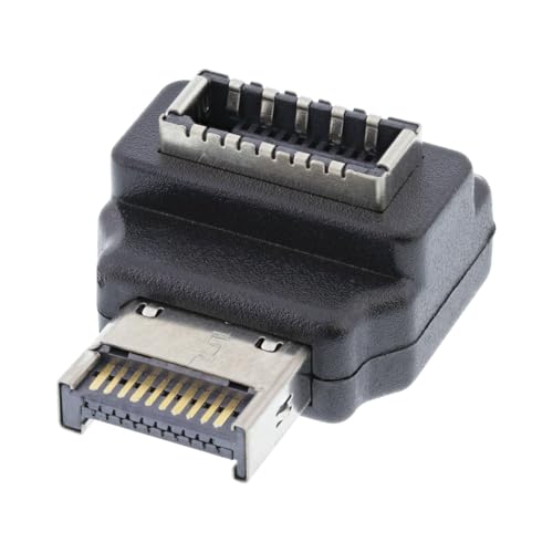 Type-E Female to Type-E Maleブラック/-/UC-013-EM-HX・Style:Type-E Female to Type-E Male・パッケージ個数:1・CY アダプタ 20 ピン Type-E オス - Type-E USB 3.1 フロントパネルヘッダソケットマザーボード拡張データアダプタ 90 度角度・このアダプタは、マザーボード上の既存の USB 3.0 ヘッダを USB 3.1 ヘッダに変換するコンバータです。これは、適切なメインボードがなくても、ハウジングの USB 3.1 ポートに USB 3.1 を供給できることを意味します。・コンパクトなアダプタは直接接続でき、追加の付属品は必要ありません。メインボード用のコンバータ プラグインは、あらゆる USB 3.0 ヘッダーに適合し、最大 10Gbit/s のメインボードを備えた USB 3.1 にバンドルされ、あらゆる USB 3.0 ヘッダーに適合します。最大 10GBit/s の USB 3.1 にバンドル・USB 3.1 ポートを備えたケース用の実用的なアクセサリ接続 1: USB3.0 Type-E プラグ 接続 2: USB 3.1 フロントパネルヘッダー Type-E このアダプターは、マザーボードの既存の USB 3.0 ヘッダーを USB 3.1 に変換するコンバーターです。 これは、適切なメインボードがなくても、ハウジングの USB 3.1 ポートに USB 3.1 を供給できることを意味します。 コンパクトなアダプターは直接接続でき、追加の必要はありません。 コンバータ - メインボード用スロット、すべての USB 3.0 ヘッダーに適合、最大 10 GBit/s の USB 3.1 をバンドル USB 3.1 ポートを備えたケース用の実用的なアクセサリ、アダプターUSB 3.1 type-E ポートを使用するのに最適なソリューションです。 この小型コンバータは USB 3.0 ヘッダーに接続され、2 つの USB 3.0 レーンを提供します。したがって、コンバータは完全な USB 3.1 ポートを提供します。