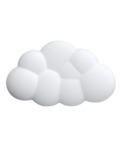 Samcos Keyboard Wrist Rest Cushion, Cloud-Shaped Wrist Support, Computer Cushion, Breathable, Soft Material, for PC Gaming, Office Work, Laptops, PCs