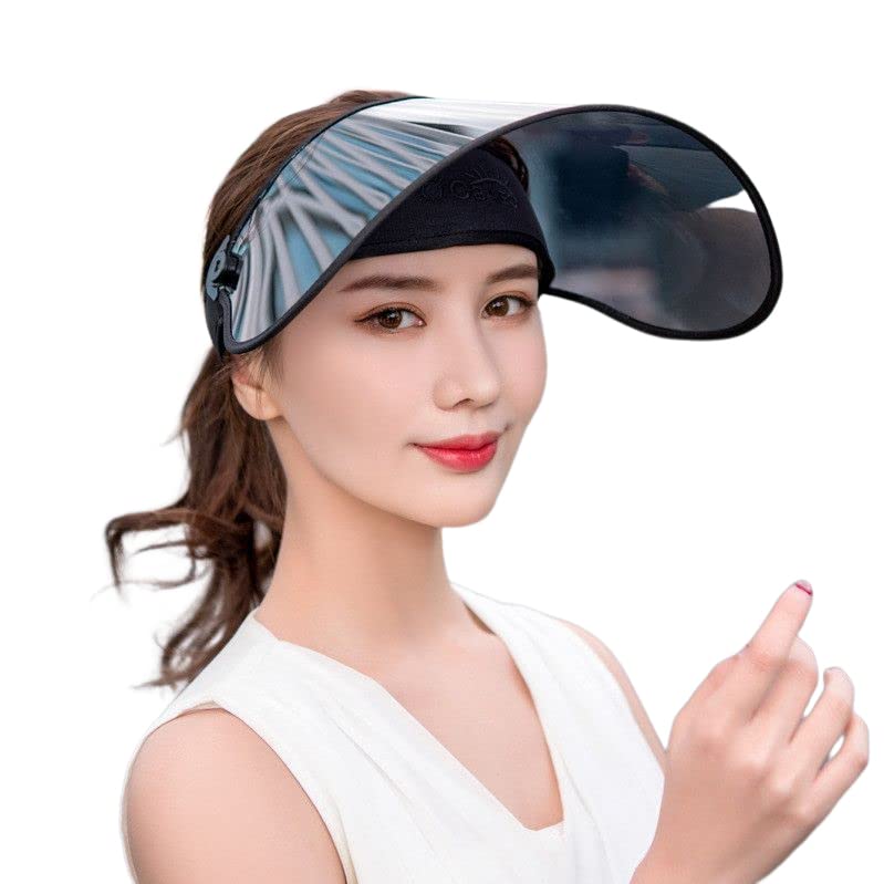  サンバイザー レディース レインハット レインバイザー 日焼け防止 つば広 uvカット 帽子 フェイスガード 自転車 雨