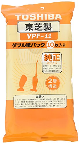 ホワイト/Pack of 1/VPF-11・Size:Pack of 1・パッケージ個数:1・東芝クリーナー用純正紙パック・2層構造・5枚入・※対応機種※VC-Y30P、Y10R、Y11タイプ、Z2、Z20タイプ、Z10L、Z11L、Z12L、Z15L、Z55R、Z56R、Z57R、Z30KTECL-SB10タイプ・色:ホワイト◆東芝クリーナー用 純正紙パック◆2層構造◆5枚入　／　※対応機種※VC-Y30P、Y10R、Y11タイプ、Z2、Z20タイプ、Z10L、Z11L、Z12L、Z15L、Z55R、Z56R、Z57R、Z30KTECL-SB10タイプ　／　★対応機種をお確かめの上、ご注文ください。