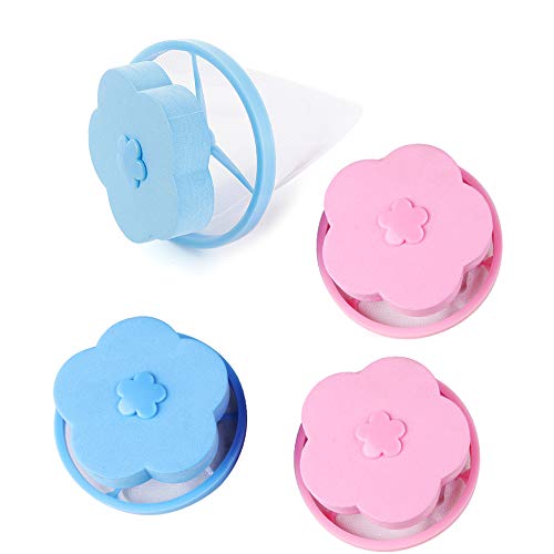 4枚入/-/-・パッケージ個数:1・?サイズ:9.5*9.5*4.8cm (手測りので、1−2cmの誤差ががございます) セット内容:4個(2xブルー+2xピンク)・?材質とサイズ：PE+EVA+ポリエステルの材料を採用してより長持ちできます。洗濯が出た騒音大幅にを抑えて、プラスチック製より静かに洗濯できますし、洗濯物のダメージも減少できます。・?洗濯ゴミ全て集め：ネットの目が細かいので、小さいゴミも逃しません。洗濯物に付属した毛髪、糸屑、髪、埃、泥等の異物を全てキャッチして、メッシュに集められます。・?浮遊設計：自動および半自動洗濯機、洗濯機の特別な毛の除去、渦を発生させるために水流の原則を使用して、洗濯物は網に良い残骸を吸収できます。注意：脱水時も同様に使用しても構いませんが、クズ取りネットのほうは乾燥機に入れることをご遠慮ください。・?使用方法：洗濯物と一緒に洗濯機へ入れて、水面に浮かんで、濯ぎから脱水終わりまでそのままにして、洗濯が完了したら洗濯物と一緒に出せばオーケーです。洗濯機に十分な水があることを確認してください。水位は服の上に2インチ以上あるこ