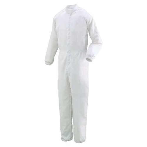 ビジネスホワイト/3L/C1031W・Size:3LColor:ホワイト・パッケージ個数:1・[素材] ポリエステル100％、ツイル・[サイズ] サイズ表は画像をご覧下さい。・[注意点] ※若干の色ブレが発生することがあります。　※商品のデザイン、仕様、価格等は予告なく変更になる場合がございます。[機能] ●袖口ゴム：耐久性の高いゴムで袖口を絞ることで体毛などの衣服外落下を防ぐ。　●巻き縫い：糸ホツレを抑え、非常に高い洗濯耐久性を持つ。　[特長] ●左腕ペン差しポケットあり　●制電：静電気の帯電を防ぎ、ゴミやホコリのユニフォームの吸着を防ぎます。　●低発塵：生地自体からの発塵を最小限に抑えます。　●速乾：洗濯も簡単で乾きやすく、べたつかず、いつもドライな着用感を実現しています。　●防しわ：シワになりにくく、繰り返し洗濯しても型くずれしません。　●ロープライス：確かな品質はそのままにリーズナブルプライスを実現。