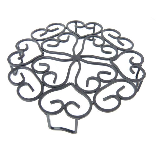 -/Pack of 1/GD-1644・Size:Pack of 1・パッケージ個数:1・サイズ(約):W288×D288×H60mm・重量:約880g・カラー:黒/シルバー・材質:スチール製(表面処理:粉体塗装)・原産国:中国鉢の下に置くだけ、快適なガーデニングの便利アイテム。 鉢を高く置くことで虫から植物を守ります。また、雨水の跳ね返りも少なくなり植物をきれいに演出してくれます。 コンクリートの上に直接、鉢を置きますと輻射熱がありますが、その輻射熱を防止します。 鉢を高く置くだけ虫から守ります