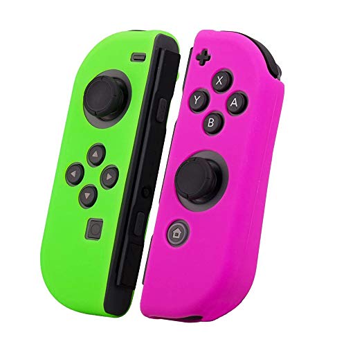 RDFJ Switch Joy-Con用 シリコンケース (L)/(R) カバー スイッチ コントローラ用 保護ケース キズ防止 滑り止め (左