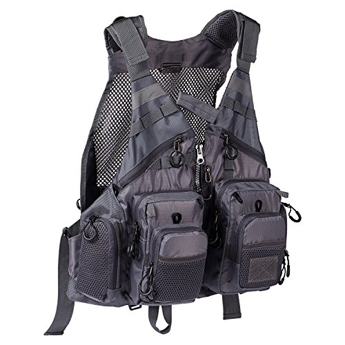 Bassdash(バスダッシュ) フィッシングベスト 釣り メッシュ アウトドア トップス 多機能ベスト 男女兼用 フリーサイズ