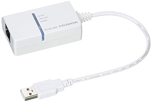 ホワイト/-/ETX3-US2R・パッケージ個数:1・■USB接続の100BASE-TXに対応したLANアダプターです。LANポートが搭載されていない薄型ノートPCなどにUSB接続でLANポートを増設することで、有線LANでより安定したネットワーク環境を構築できます。シンプルなホワイトボディーにネットワークの状態を確認できるランプを採用。・■通常、LANポートを搭載していないノートPCなどの場合、有線LANによるネットワーク接続はできません。しかし本商品を使えば、USB接続によりLANポートを増設、有線LANによる安定したネットワーク接続が可能となります。・■Wi-Fi接続だと通信が安定せず、切断して突然ゲームができなくなることがストレスだったり不安だったり。LANアダプターを使えば、インターネットに有線接続できるので、安心してゲームに集中できます。※アイ・オーが独自に検証。メーカーへのお問い合わせはご遠慮ください。・■天面に搭載したLEDランプで状態をお知らせ、一目で通信状況がわかります。また、カラーはホワイトを採用し、PC等と合わせての使用にもマッチします。■USB接続の100BASE-TXに対応したLANアダプターです。LANポートが搭載されていない薄型ノートPCなどにUSB接続でLANポートを増設することで、有線LANでより安定したネットワーク環境を構築できます。