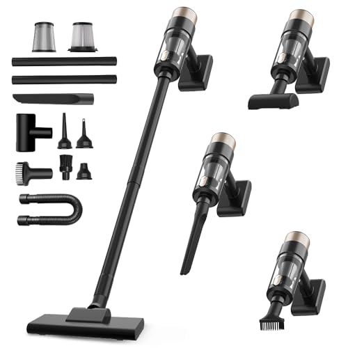 ブラック/小型/LT142G・Color:ブラック・【28KPa超強力吸引 & 革新型無刷モーター】このコードレス掃除機は業界トップクラスの28 000Paという驚異的な吸引力を実現しています。ブラシレスモーターを搭載し、従来の掃除機と比較して65%以上の吸引力アップを達成。サイクロン技術により99%の高い吸引持続率を維持し、ペットの毛やカーペットに埋もれた微細なホコリまでしっかり吸引します。床、階段、ソファー、ベッド、壁と家具の隙間、天井などの高いところも、スティッククリーナーとしてもハンディクリーナーとしても広い部屋でも扱いやすくて手軽に掃除できます。家庭、オフィス、車などあらゆるシーンで活躍する多機能充電式コードレス掃除機です。・【超大容量バッテリー& 36分連続使用 】このスティッククリーナーは大容量バッテリーを搭載し、フル充電で最大36分間の連続使用が可能。フル充電すれば家中の掃除から車用掃除機としての使用まで一度でカバーでき、日常の掃除に十分なパワーを発揮します。さらにLEDライトを搭載し、家具の下や暗い場所でもゴミを見逃しません。・【多層HEPA濾過 & スティッククリーナー