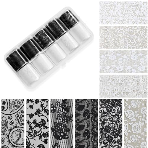 ホワイト/ブラック/2.5×50cm/0・【商品】ネイルレースシール・【色とサイズ】ホワイト/ブラック　10ロール　2.5×50cm・繊細で上品なレースデザインがぎゅっと詰まったネイルレースシール? 総柄タイプだから、どこに貼ってもバランスよく仕上がり、指先を一気に華やかにしてくれます♪ シンプルネイルに重ねるだけで、ぐっと大人可愛い雰囲気に◎・ホワイト5ロール＆ブラック5ロールのたっぷり10ロールセット? 気分やコーデに合わせて使い分けできるから、毎日のネイルがもっと楽しくなります♪ ネイルレースシールを使えば、ガーリーにも大人っぽくも自在にアレンジできるのが魅力です◎・貼るだけで完成する転写タイプのネイルレースシールは、忙しい日でも時短で可愛いネイルが叶う優秀アイテム? ブライダルやイベントなど特別な日のネイルにもぴったりで、写真映えもばっちり♪ 毎日のネイルをもっと楽しく、もっと可愛くしてくれます◎【商品】ネイルレースシール 【色とサイズ】ホワイト/ブラック　10ロール　2.5×50cm 繊細で上品なレースデザインがぎゅっと詰まったネイルレースシール? 総柄タイプだから、どこに貼ってもバランスよく仕上がり、指先を一気に華やかにしてくれます♪ シンプルネイルに重ねるだけで、ぐっと大人可愛い雰囲気に◎ ホワイト5ロール＆ブラック5ロールのたっぷり10ロールセット? 気分やコーデに合わせて使い分けできるから、毎日のネイルがもっと楽しくなります♪ ネイルレースシールを使えば、ガーリーにも大人っぽくも自在にアレンジできるのが魅力です◎ 貼るだけで完成する転写タイプのネイルレースシールは、忙しい日でも時短で可愛いネイルが叶う優秀アイテム? ブライダルやイベントなど特別な日のネイルにもぴったりで、写真映えもばっちり♪ 毎日のネイルをもっと楽しく、もっと可愛くしてくれます◎