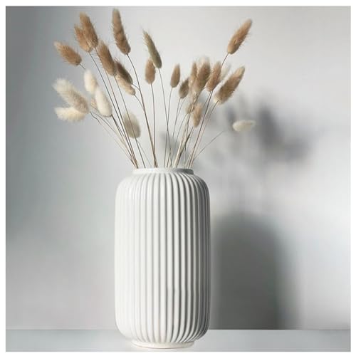ファームハウスホワイト/20 CM/vase・Size:20 CMColor:ホワイト・セラミック花瓶のデザインは現代的でエレガントです。花瓶 フラワーベース 陶器 白 おしゃれ モダン 北欧 花瓶 フレンチライン ホワイト高さ20cm