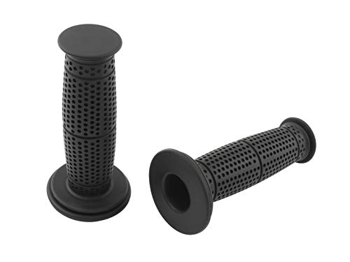 ビーハイブブラック/22.2mm/010372-BB・22.2mmハンドル用・全長：126mm　差し込み長：124mm・CLOSE END（非貫通タイプ）・TPR（サーモプラスチックラバー）使用・左右セットモーターサイクルグリップ　ヘルテイジシリーズ　ビーハイブバレルタイプ！！ ゴルフクラブのグリップ等に使用されているTPR（サーモプラスチックラバー）を使用したグリップです。 手になじみやすく、表面化、劣化がしにくく摩耗しにくい素材となっております。 【仕様】 22.2mmハンドル用 全長：126mm 差し込み長：124mm CLOSE END（非貫通タイプ） 左右セット