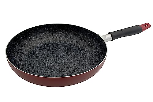 レッド/フライパン 28cm/F-7193・Color:レッドSize:フライパン 28cm・パッケージ個数:1・マーブル加工とダイヤモンド粒子配合で抜群の耐久性。・[サイズ]約幅28.4×全長47×高さ8cm内面は、汚れがこびり付きにくいフッ素樹脂加工 マーブル加工とダイヤモンド粒子配合で抜群の耐久性 オール熱源対応 　※電子レンジ・オーブンには使用できません