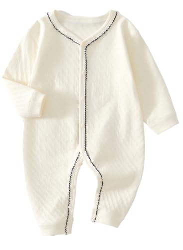 [Libaby] ベビー服 綿100％ 長袖 ロンパース カバーオール 前開き 新生児 赤ちゃん...
