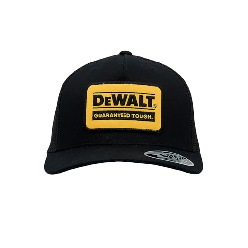 Trucker Hatブラック/Free Size/A2208・パッケージ個数:1・5パネル構造・メッシュバック・カーブしたバイザー付きミッドプロファイル・フロントロゴ刺繍・背面の「丈夫な」刺繍。バックタグのロゴ。