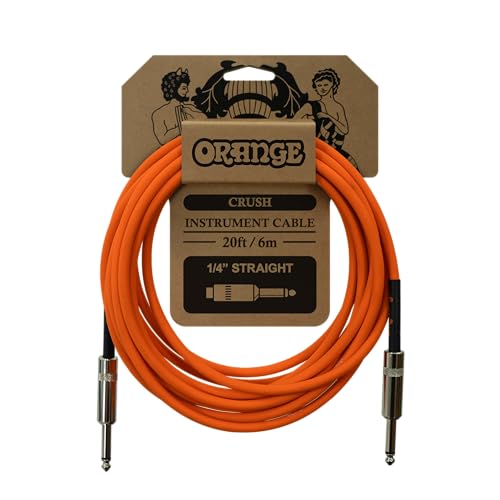 オレンジ/6m/CA036・Color:オレンジSize:6m・パッケージ個数:1・オレンジ シールドケーブル SS フォンケーブル 6mスタンダードでリーズナブルなCRUSHシリーズケーブル。 インストゥルメントケーブル(楽器用シールドケーブル)20ft/6m ストレートプラグ仕様。 外部被覆、プラグ根本のスリーブ・チューブ部分にはOrangeロゴ入り。