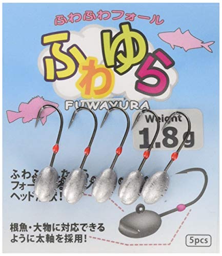 シンプル1.8g/ウェイト/1504902・PatternName:1.8g・パッケージ個数:1・入数:5個・線径:0.7mm・フックサイズ:#6・ヘッド部にサイズ表記あり太軸、ロングシャンクの万能型ジグヘッド！ 尺メバルや大型のアジ、カサゴ、チヌ、セイゴ等に対応! ただ巻では水受けカップ効果で引き抵抗があり、ゆっくりレンジキープをしながら巻くことができ、フォールではゆっくり落とすことができるマルチジグヘッドです。 大物に対応できる太軸＋ワームキーパーによるワームのズレ防止により、使いやすいジグヘッドに仕上がってます。