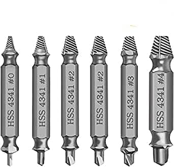 シルバー/-/-・Color:シルバー・【ネジはずしビット材料】良質のさ56°〜60°のHSSスチール（HSS-4341）の材料で作られて、 表面処理：チタンコーティング 耐摩耗性、耐熱性や切れ味に優れていて、防錆力、耐久性が非常に高いドリルビットセットです。強い圧力を受けても変形したり砕けたりすることもありません。耐久性に優れています。・【収納便利】ネジはずしビットがサイズ別に収納できとても使い勝手の良いケース付きです。修理に必要な材料6サイズは全てケースに収められており、すべての住宅所有者、木工労働者、メカニック、アーティスト、愛好家などに最適です。・【対応ネジ規格】5サイズのセットで様々なネジ・ボルトに対応可能です。対応可能 規格：＃0：ネジ直経：2-3mm、1#：ネジ直経：3-5mm、2#：適ネジ直経：4-8mm、3#：ネジ直経：5-10mm、4#：ネジ直経：6-12mm。潰れたネジ なめたネジ抜き専用工具です。・【広い汎用】広葉樹や木製の床でネジや破損したネジナットを取り外すために適しています。ナメたネジ・ボルト（潰れたネジ・ボルト）を簡単に取り出すことドリルビットセット 6本セット ネジはずしビット ネジを簡単除去 ネジ外しビット 折れたボルト抜き ネジ抜き専用工具 ネジ取り ネジの取り外し 潰れたネジ取り なめたネジはずし ビス頭抜く専用工具 ハンド ツール大工 壊れたボルトを外す ビス頭抜く専用工具 HSS Damaged Screw Extractorビット ねじ抜き器 修復ツールを設定 修理用工具 (シルバー)