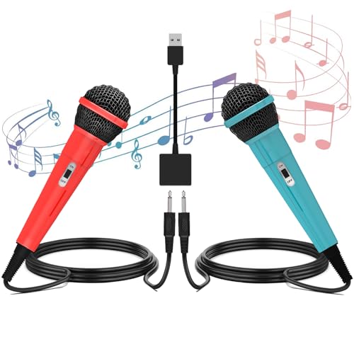 レッドブルー/-/-・パッケージ個数:1・【2025新登場&USB2.0接続 幅広い汎用性】この有線マイクであらゆるカラオケゲームに対応。プラグアンドプレイで、電源不要で耐久性に優れたダイナミックマイクです。switch 有機ELモデル、Switch、PS5、PS4、PS3、XBOX ONE、Wii、PC、等USBに対応している機器。音楽ゲームでは、自由に歌うことができます。自宅で気軽にカラオケが楽しめます。カラオケゲームのみならず、ゲーミング、Skype、LINE通話/コンピューター、パソコンの電話/動画投稿、ナレーション/等など様々な用途にもぴったりです。・【高音質&高集音性&ノイズ減少】これは2025年最新の高音質マイクです。単一指向性特性で、声がしっかり捕まえ、忠実度の高い音質が保ちながら、遅延なく違和感なく使えます。騒音抑制技術で雑音、ノイズ等のを抑えて、音声が綺麗に再現します。マイクから口を離してもしっかり音を拾い、発声が自在で、気持ちよく歌えます！その間に、マイクケーブルは音質劣化の防止のOFCコードを採用し、音がこもりにくくクリアな音声をお楽しみいただけます