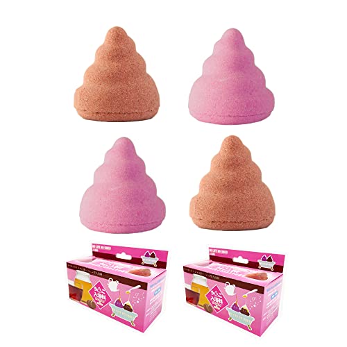 [ルカン] 【 うんこ入浴料 4個入り 】 バスボム ギフト プレゼント 景品 個包装 おもしろグッズ うんこ うんち おもしろ 面白い 雑貨