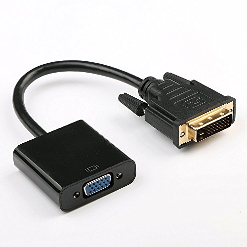 ブラック/-/-・DVI-D 24+1 オス to VGA d-sub メス 変換アダプタはDVI-D 24+1デジタル信号をVGA アナログ信号に転換するものです。・対応システム：Windows XP/7/8/10/Vista、MAC OS 8.6/9及び以上のシステムです。最高解像度1920*1080/60HZ、3D、HDCP2.0に対応します。便利さ、使いやすいプラグアンドプレイ、ドライバをインストールする必要がないです。 ：VGAが 音声出力に非対応です。・良質素材採用：24AWG錫メッキ銅で構造された高品質のVGAケーブルで信号を安定で25m までの長距離伝送を実現することができ、LED大画面との接続も簡単に・仕様：入力：DVI-D 24+1 デジタル信号、出力：VGA アナログ信号。・本商品はDVI24+1/24+5のコネクタに対応します。DVI18+1/18+5のコネクタは非対応となります。