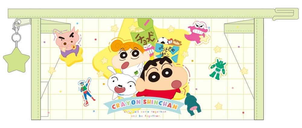 クレヨンしんちゃん チョコビ ビーズチャーム付きクリアペンポーチ MUGYU 文房具 ポーチ かわいい 透明 筆箱 キャラクターグッズ 約H10 lightbase-10029924 Light Base パッケージ画像