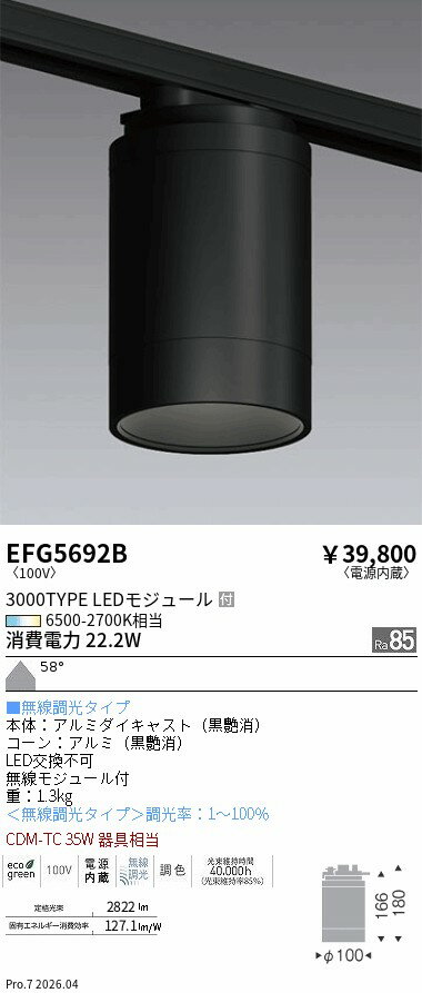EFG5692B　Tunable　ARCHIシーリング_プラ