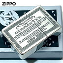 Zippo ジッポライター 1935レプリカ ギャランティー柄 保証書 シルバー GUARANTEE No.1935 1201S663 メール便専用商品
