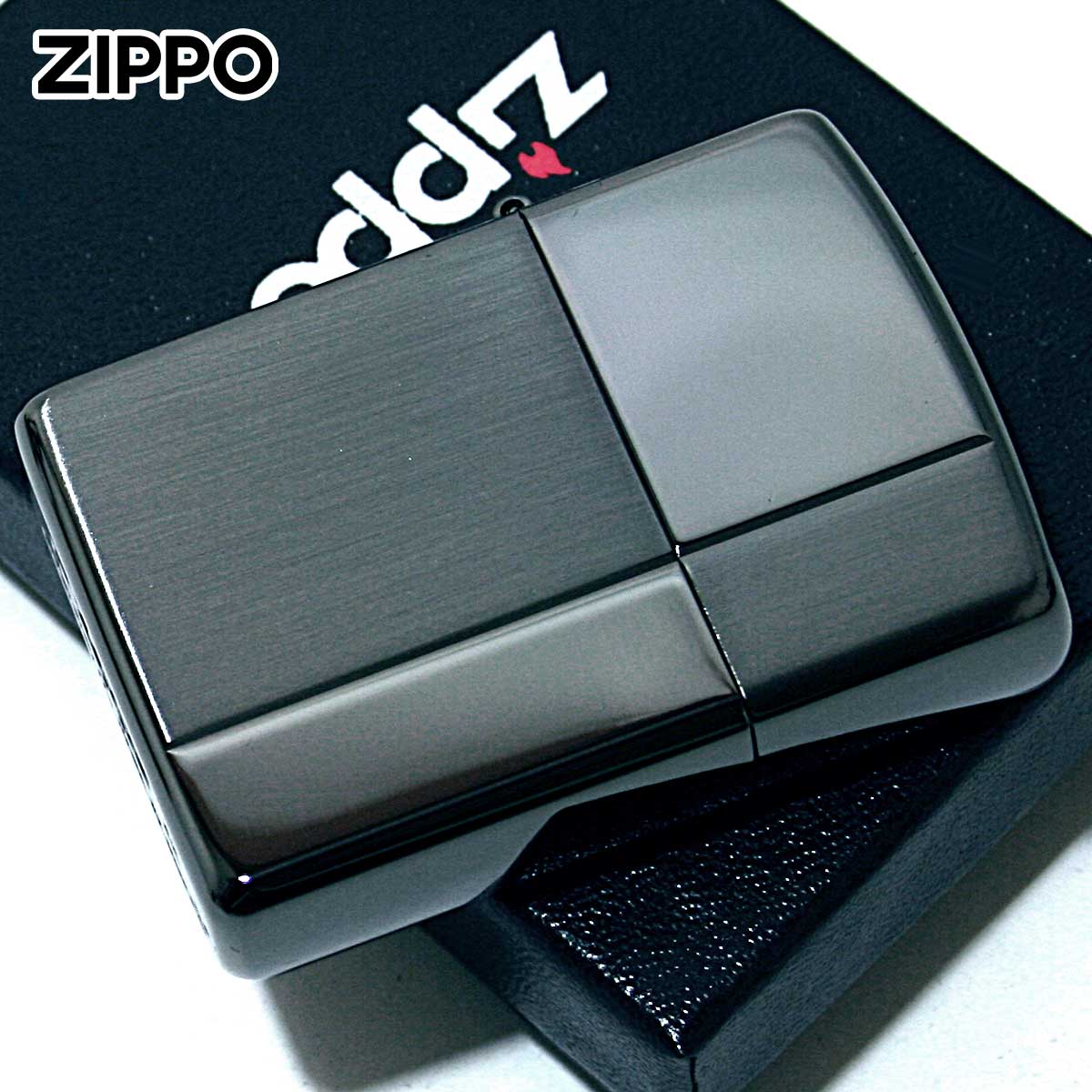 Zippo ジッポライター アーマー スタンダード サテーナ ポリッシュ ブラック ARMOR STANDARD A 1201S613 メール便専用商品