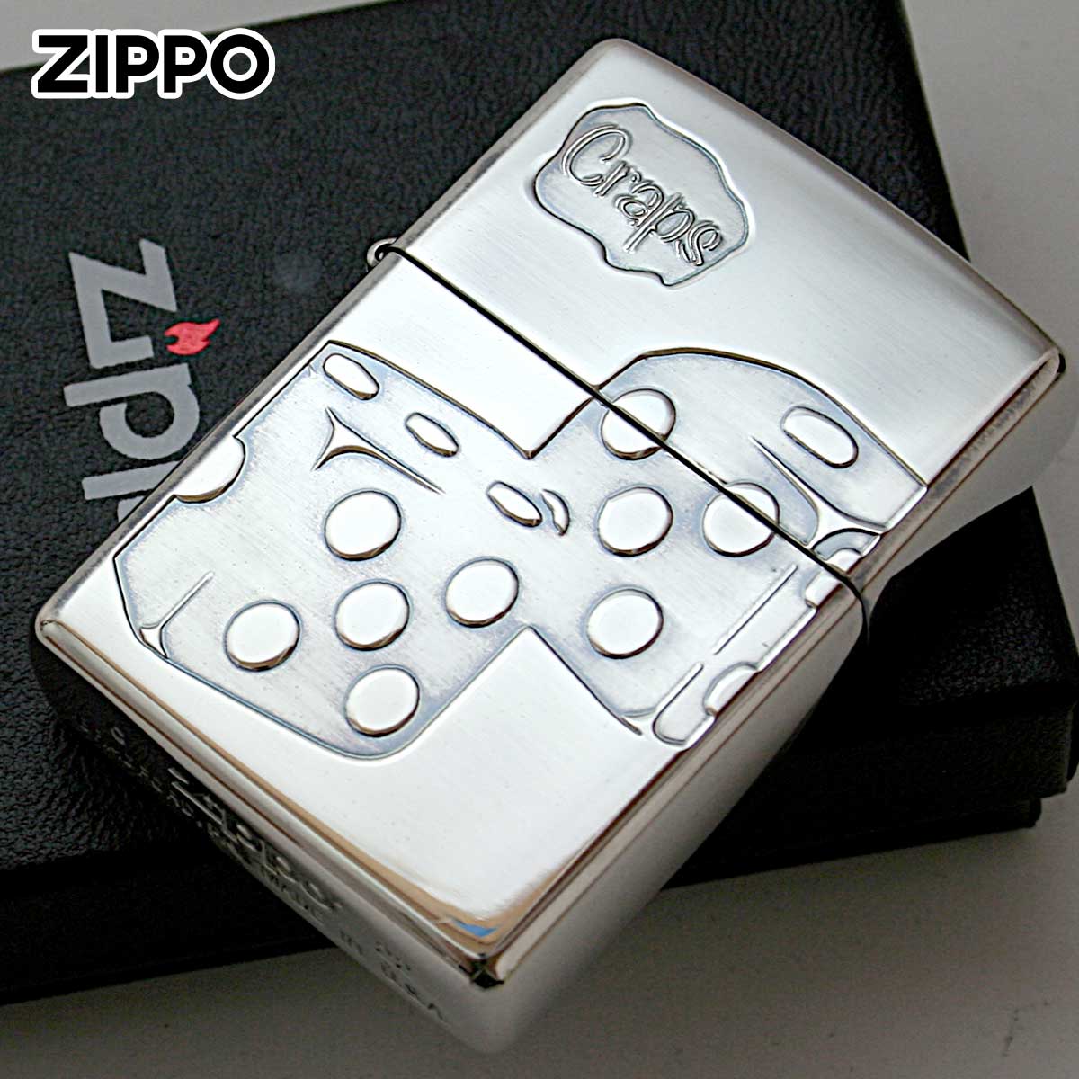 楽天市場】ZIPPO DICE GAME シルバー 2面加工 サイコロ ジッポ