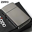 Zippo ジッポライター スリム 無地 淡い黒 鏡面 ブラックアイス SLIM Black Ice PVDコーティング No.20492 メール便専用商品
