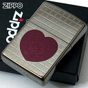 Zippo ジッポライター ハート 薔薇 チタニュームコーティング グレー TITANIUM COATING Heart Rose Black Gray TC-...