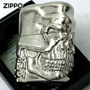 Zippo ジッポライター スカル Skull 骸骨 フルメタルジャケット スペシャル スカル ホワイトニッケル SPECIAL SKULL Full Metral Jacket WNB メール便専用商品
