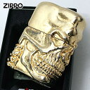 Zippo ジッポライター スカル Skull 骸骨 フルメタルジャケット スペシャル スカル ゴールドニッケル SPECIAL SKULL Full Metral Jacket NGB メール便専用商品