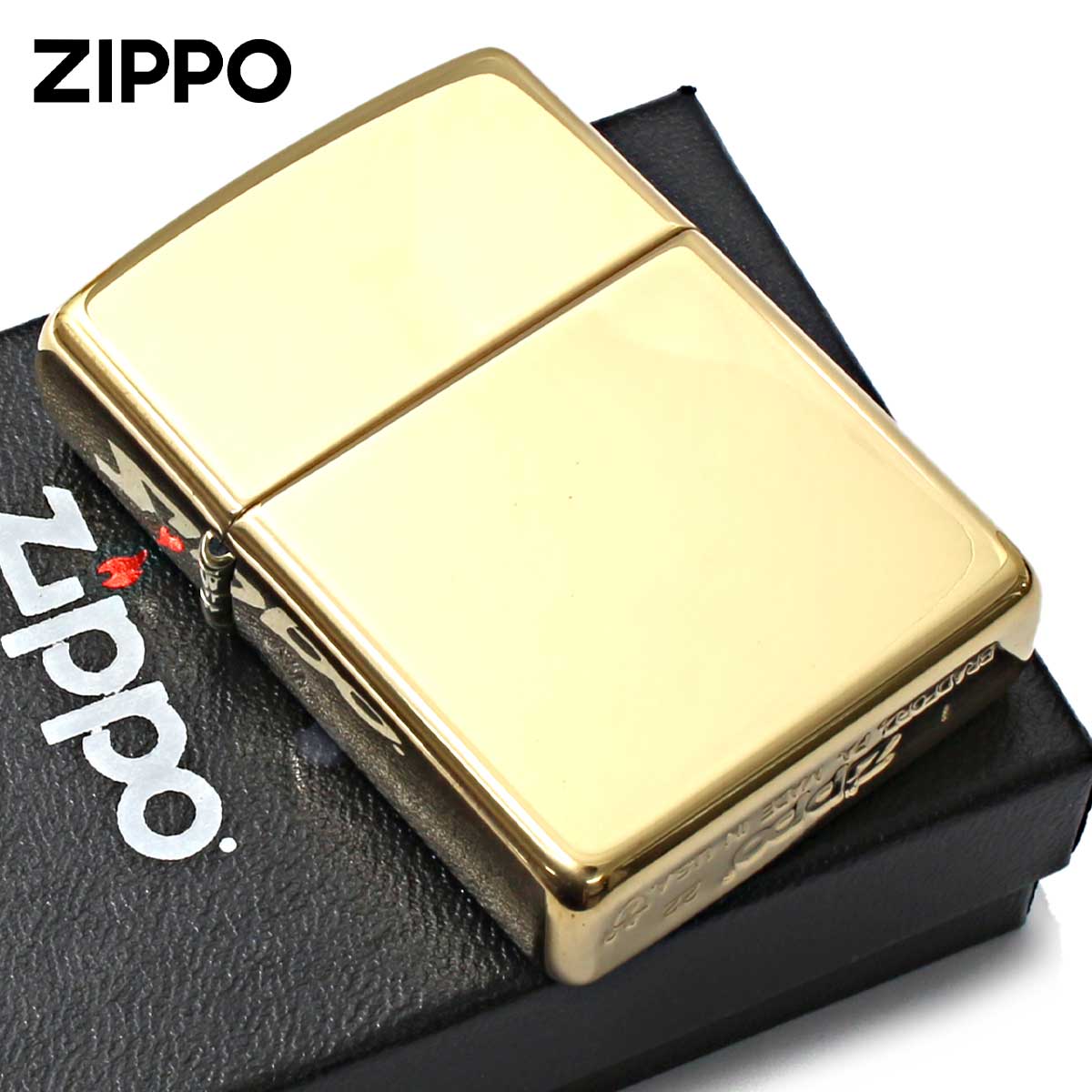 Zippo ジッポライター アーマー 無地 真鍮無垢 ブラス 鏡面 ハイポリッシュブラス ARMOR High Polish Brass No.169 メール便専用商品