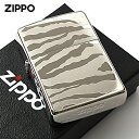 Zippo ジッポライター ゼブラ アニマル柄 シルバー チタンコーティング Titanium Coating Series Ti-S-Z(B) メール便専用商...