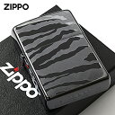 Zippo ジッポライター ゼブラ アニマル柄 ブラック チタンコーティング Titanium Coating Series Ti-BK-Z(D) メール便専用...