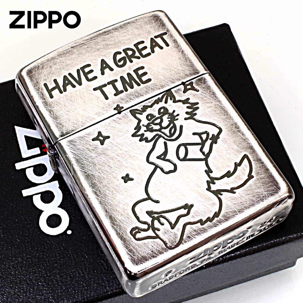 Zippo ジッポライター チャーリー パリチャ グレイトタイム Have a good time 楽しんで 1201S904 メー..