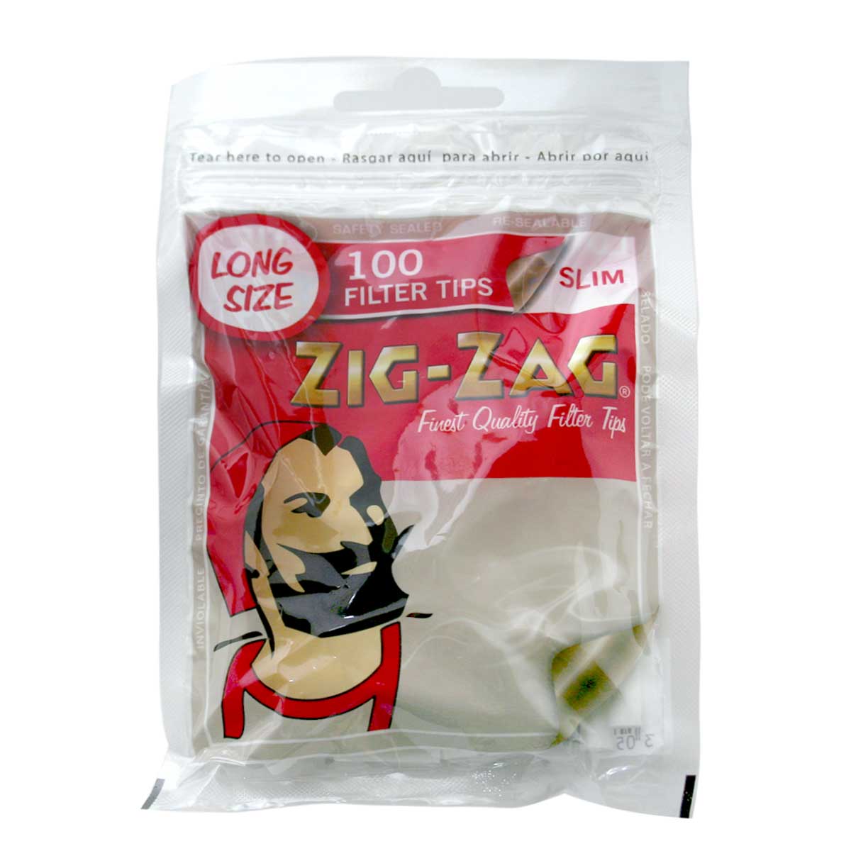 Zig-Zag ジグザグ フィルター スリムロングフィルター 6×20mm 100個 #78539 メール便専用