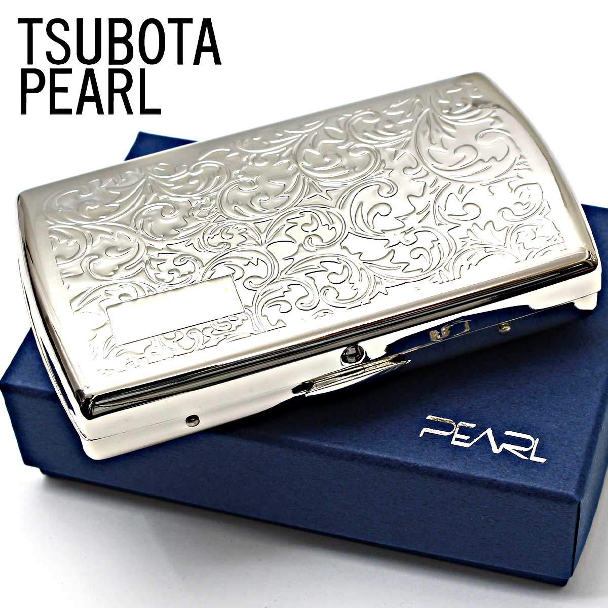 坪田パール シガレットケース カートリッジケース 20本 ヒートスティック対応 ニッケルアラベスク 7-71418-81 メール便専用