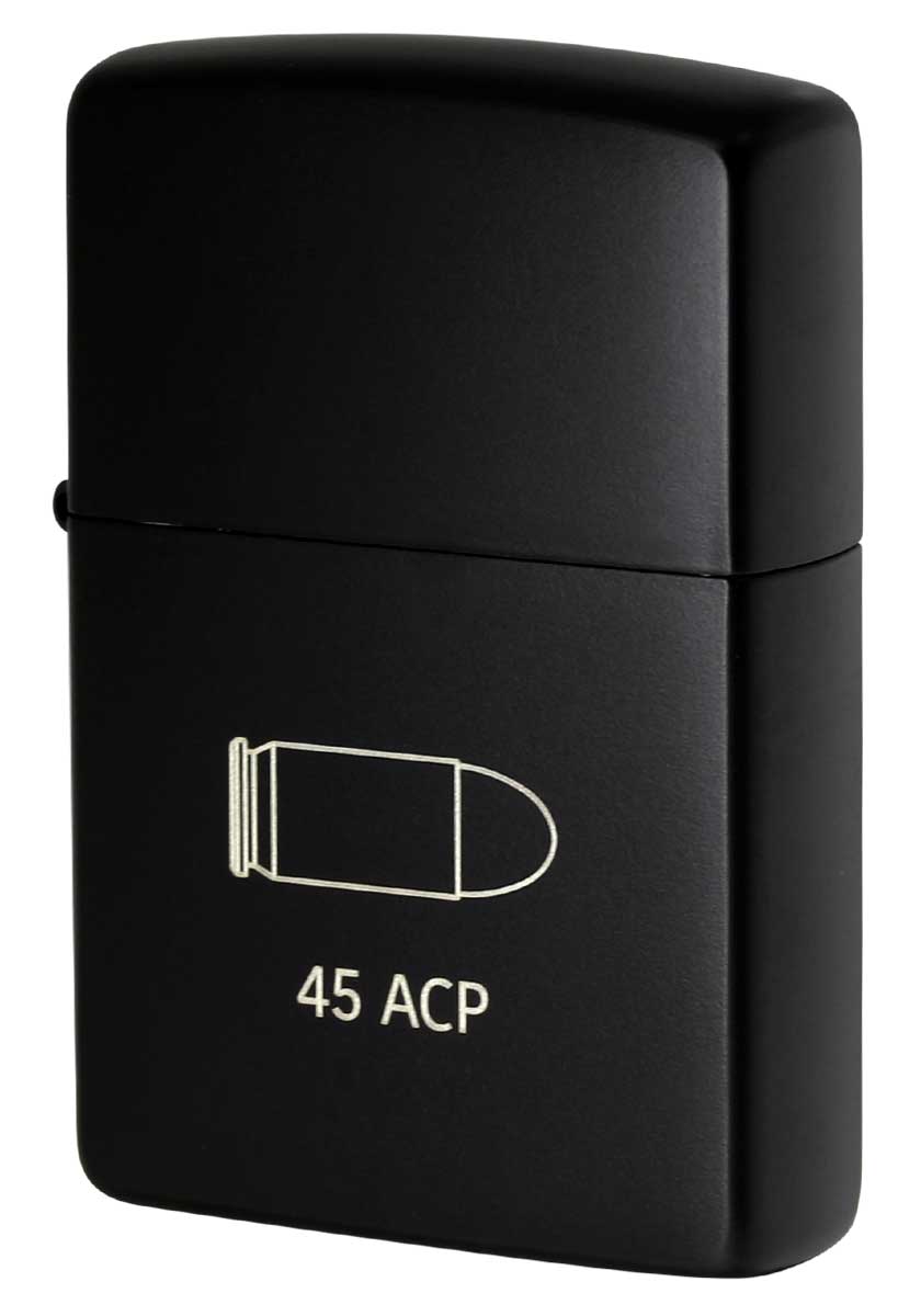 ミリタリーＺｉｐｐｏ Zippo ジッポー ミリタリーCERAKOTE BULLET セラコート ビュレット 45ACP BLACK 63470598 zippo ジッポ ライター オプション購入で名入れ可