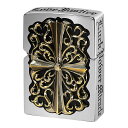 Zippo ジッポー クロス 十字架 フルメタル ジャケット ゴールド Full Metal Jacket CROSS 2FMJ-CROG20 プレゼント 贈り物 男性 かっこいい 重厚 高級 オプション購入で名入れ可