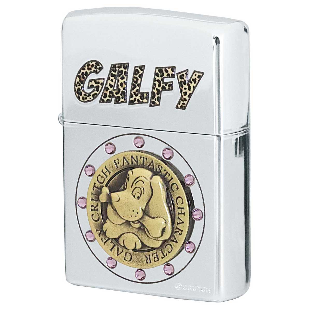 Zippo ジッポー 企業柄 メタル系 GALFY 200 Metal Emblem Leopard Silver ガルフィー メタル エンブレム レオパード シルバー G200-SV zippo ジッポ ライター オプション購入で名入れ可