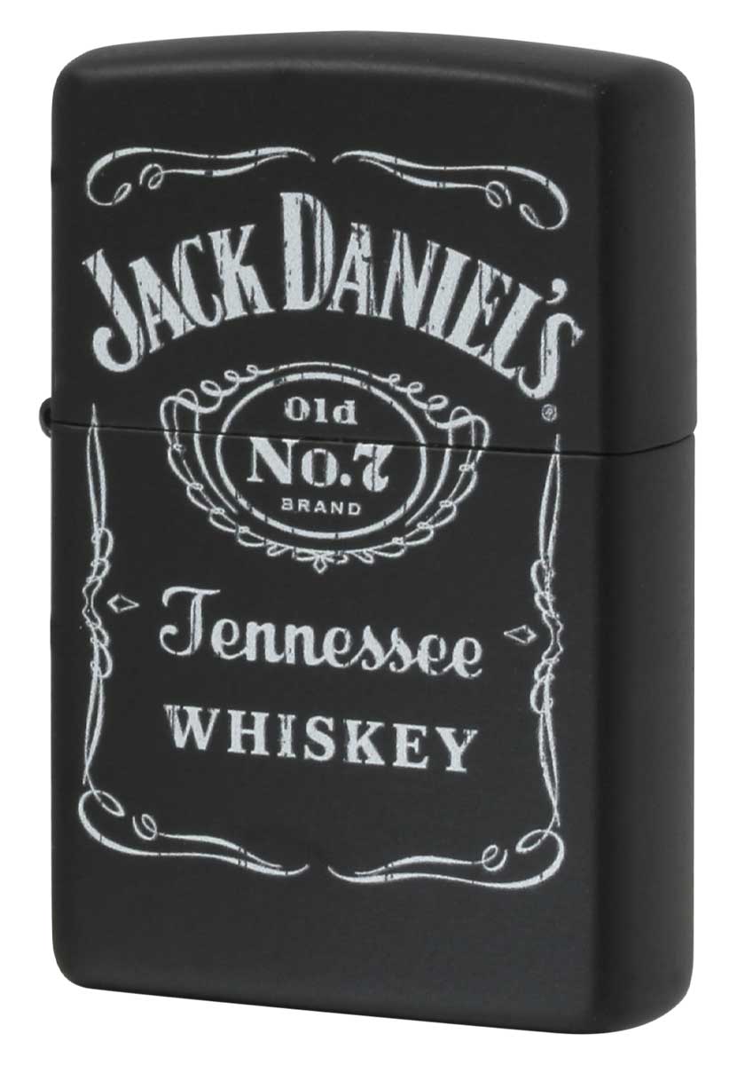 Zippo ジッポー 企業柄 Jack Daniel's Black Matte ジャックダニエルズ ブラックマット Z218-104641 zippo ジッポ ライター オプション購入で名入れ可 メール便可