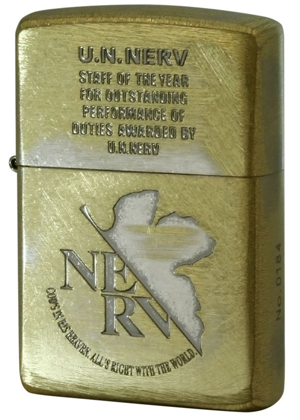 Zippo ジッポー エヴァンゲリオン ネルフ NERV キャラ アニメ シリアル番号 オフィシャルライセンス品 ..