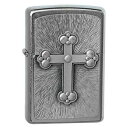 Zippo ジッポー ゴシッククロス 十字架 Gothic Cross エンブレム貼り 1300081 プレゼント 贈り物 男性 女性 希少 ユーロ オプション購入で名入れ可