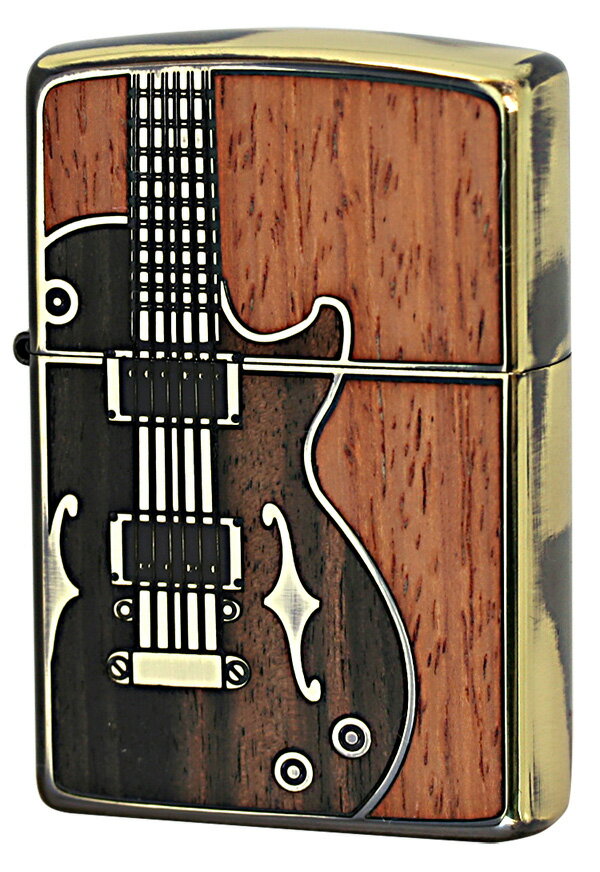 Zippo ジッポー 特殊加工 アンティークギター BS 1201S443 zippo ジッポ ライター オプション購入で名入れ可