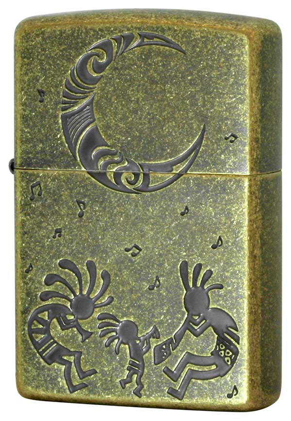 Zippo ジッポー 動植物系 ココペリ B BS 1201S611 zippo ジッポ ライター オプション購入で名入れ可 メール便可