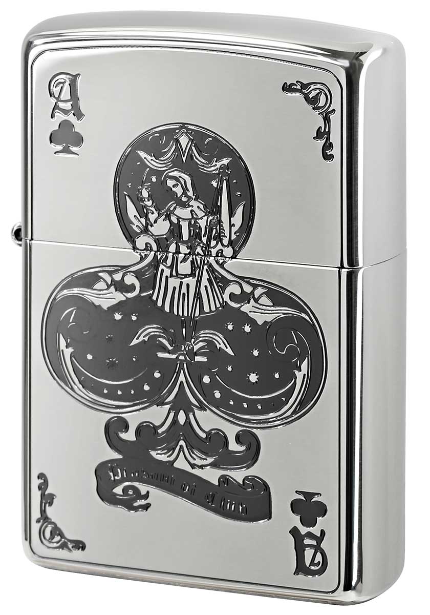 Zippo ジッポー Devil Trump デビルトランプ クローバー 1201S286 zippo ジッポ ライター オプション購入で名入れ可 メール便可