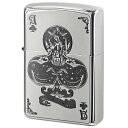 Zippo ジッポー デビル トランプ クローバー シルバー Devil Trump 1201S286 プレゼント 贈り物 男性 女性 シンプル オプション購入で名入れ可